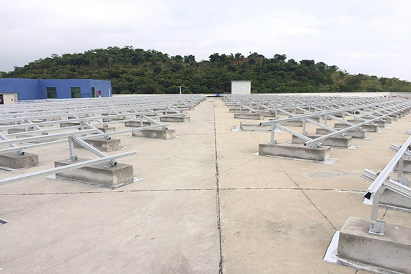 7.0MW aluminum mounting system on rooftop